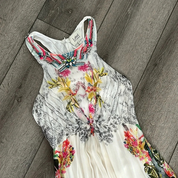 Label Ritu Kumar Floral Print midi Dress Size 4 - Picture 3 of 8